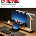 Transform Your Workspace with the HJ1WT 1200LM Dimmable LED Desk Lamp - Perfect for Any Task!