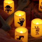 Battery Operated Flameless LED Votive Candles Warm White Light 6 Pack