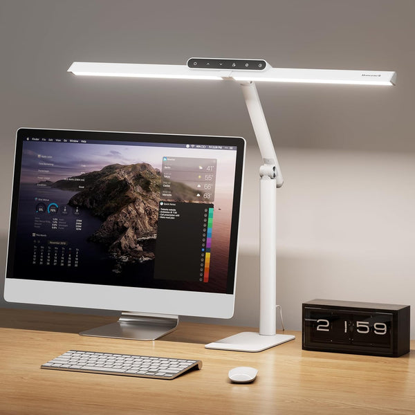 Transform Your Workspace with the HJ1WT 1200LM Dimmable LED Desk Lamp - Perfect for Any Task!