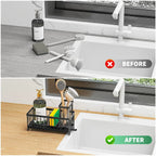 Kitchen Sink Rack Sponge Holder Soap Dish Drain Storage Organizer Brush Holder