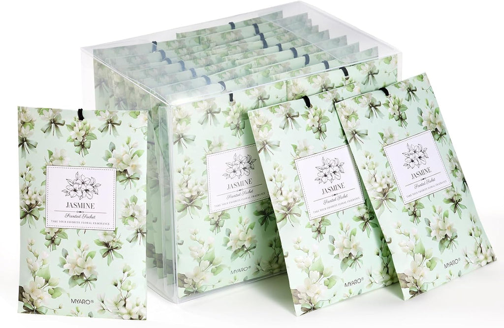 12 Pack Fresh Linen Scented Sachets, Closet Deodorizer Car Freshener