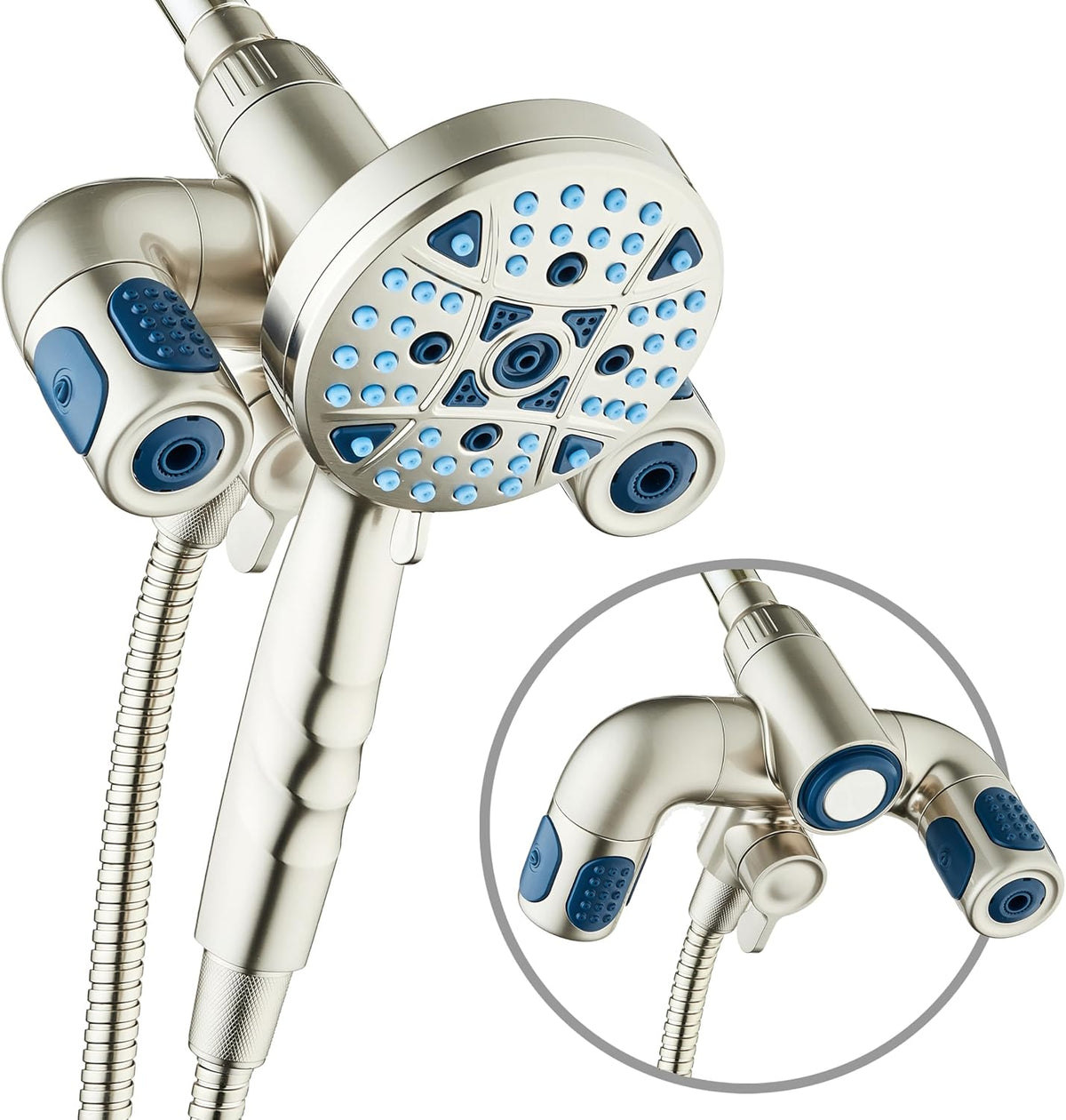 Polaris 208-Mode High Pressure Shower Head Combo with Hydro Arms