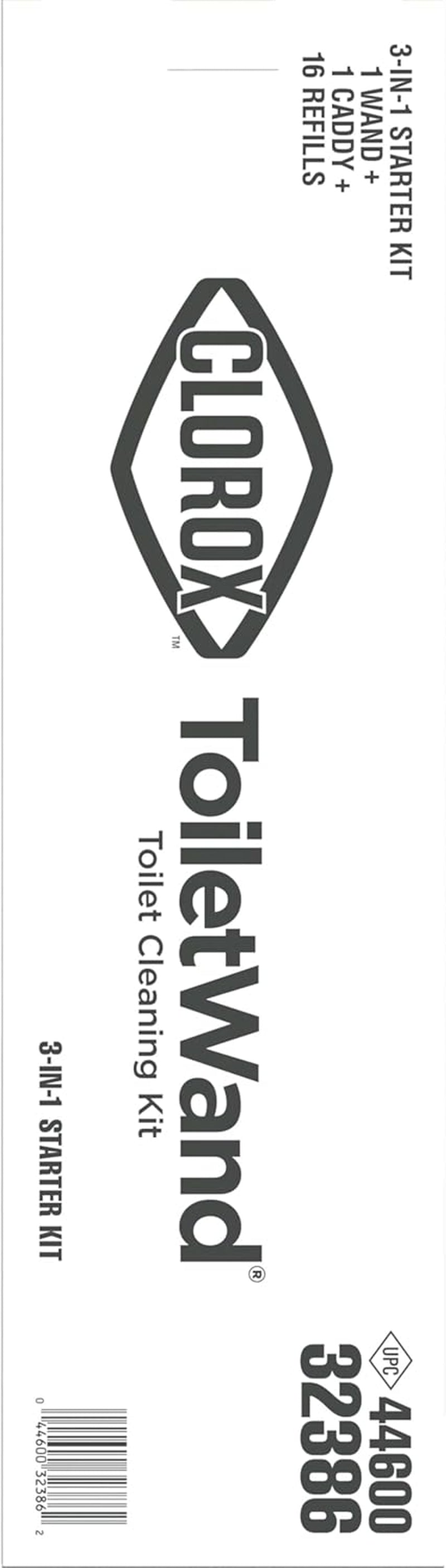 Toiletwand Toilet Cleaning Kit, 1 Starter Kit with 16 Refill Heads