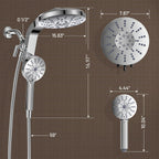 Rain Shower Head with Handheld Spray Combo, 2026 Magnetic Shower Head