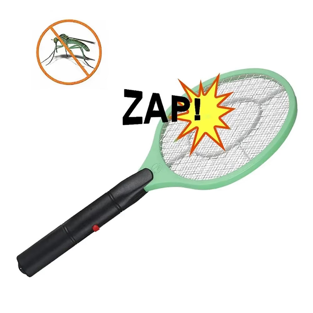 Electric Fly Insect Bug Zapper Bat Handheld Insect Fly Swatter Racket Portable Mosquitos Killer Pest Control for Bedroom Insects