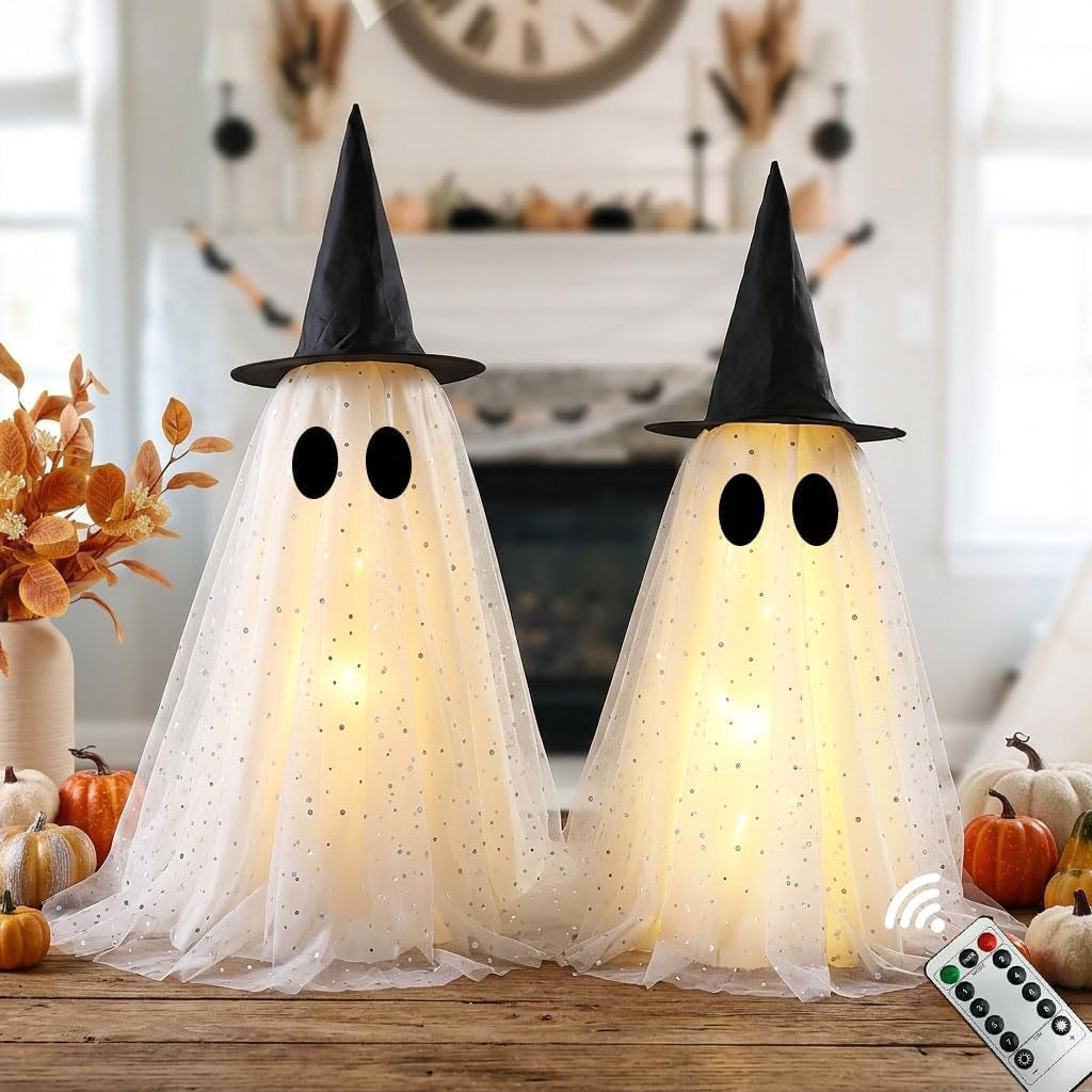 Halloween Ghost Decor Outdoor, Halloween Hanging Ghost Decorations