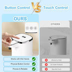 Automatic Liquid Soap Dispenser Touchless, USB Rechargeable Smart Hand Soap Dispenser, 9-Level Adjustable, Physical Button Operation, 13.5Oz/400Ml Wall Mounted for Bathroom Kitchen Dish Soap