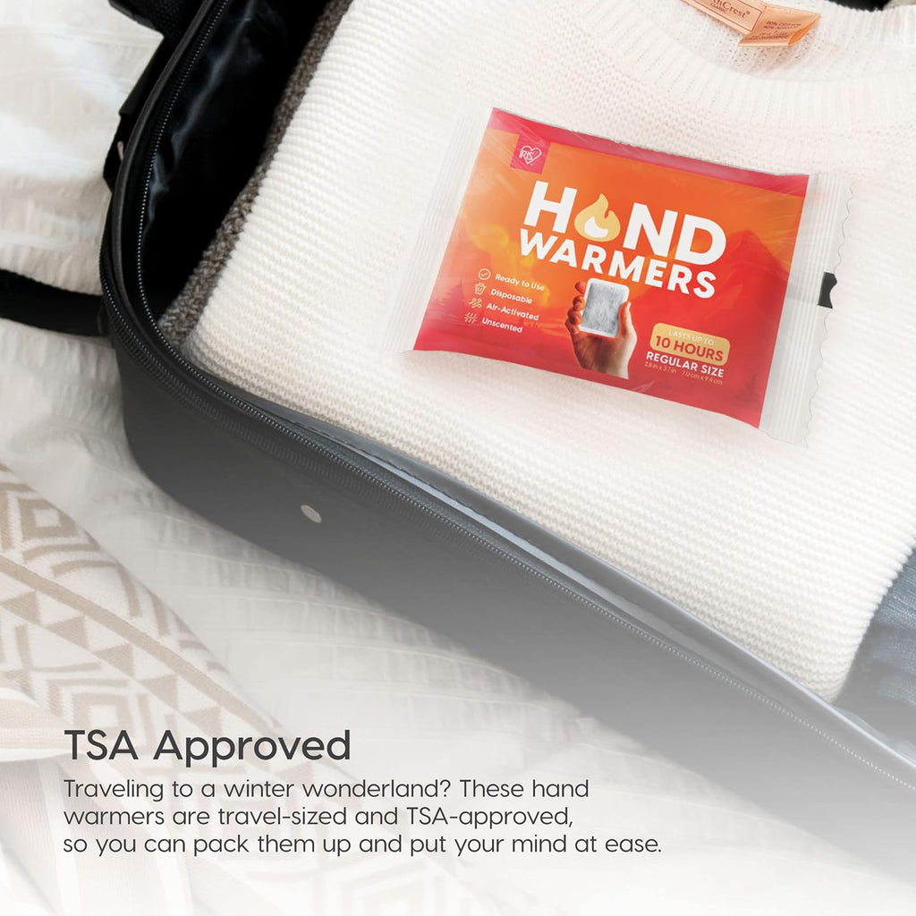 Hand Warmers, Regular/Large/Jumbo, 30/60 Individual Warmers, Regular/Adhesive Body Warmers up to 10/12/18 Hours Disposable Handwarmer Bulk for Hot Hands Feet Chest Back, Tsa-Approved, Camping
