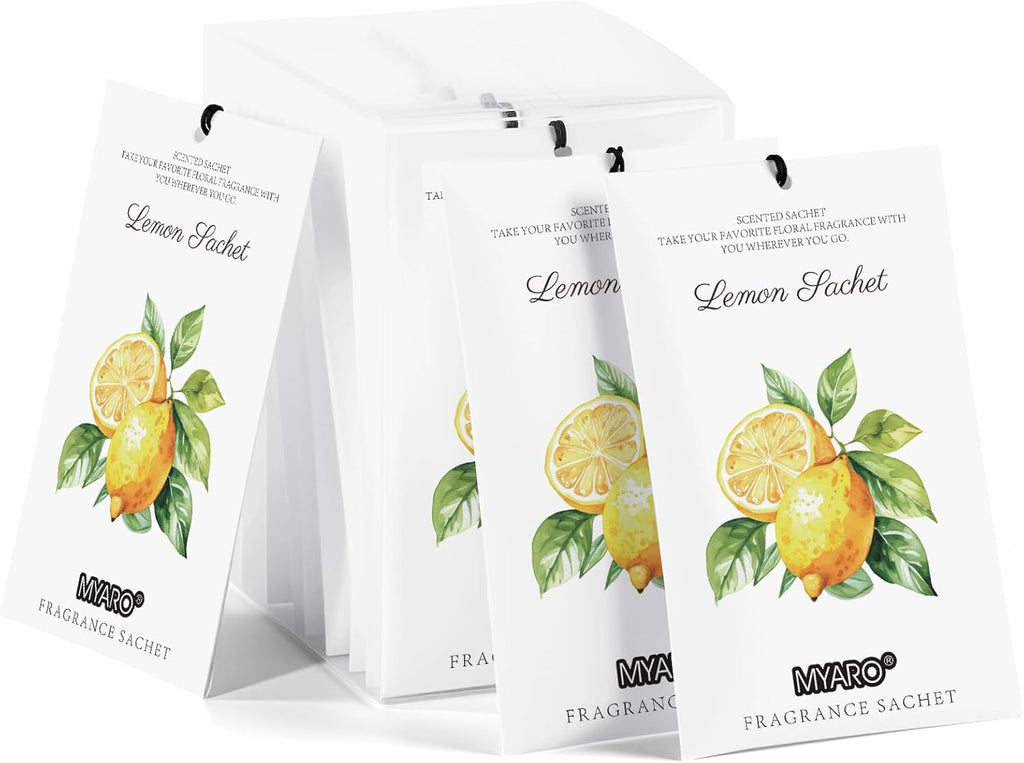 12 Pack Fresh Linen Scented Sachets, Closet Deodorizer Car Freshener