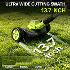 SEESE Cordless Electric Weed Wacker, 3 Different Blades for Lawn Trimming & Edging, with 2 Batteries, Lightweight Design - Suitable for Yard, Garden​