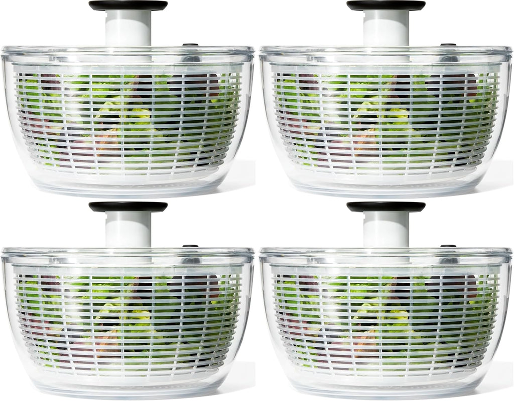 OXO Good Grips 6.22 Qt Salad Spinner, Vegetable Washer with Bowl & Strainer
