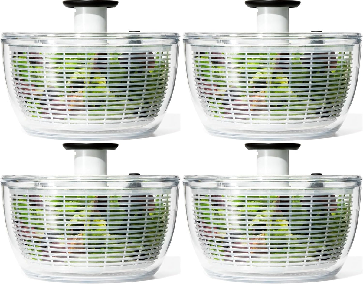 OXO Good Grips 6.22 Qt Salad Spinner, Vegetable Washer with Bowl & Strainer