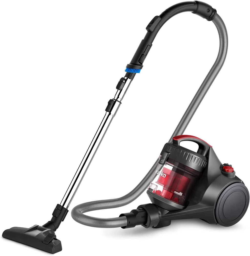 Eureka Whirlwind Bagless Canister Cleaner NEN110A Lightweight Corded Vacuum for Carpets and Hard Floors, Blue