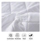 Waterproof Throw Mattress Cover Bed Fitted Sheet Mattress Protector Single/Double/140/160 Muti Size Gray/White