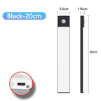 Motion Sensor Night Light USB Rechargeable Wireless Lamp under Cabinet Led Lights for Kitchen Cabinet Bedroom Wardrobe Lighting