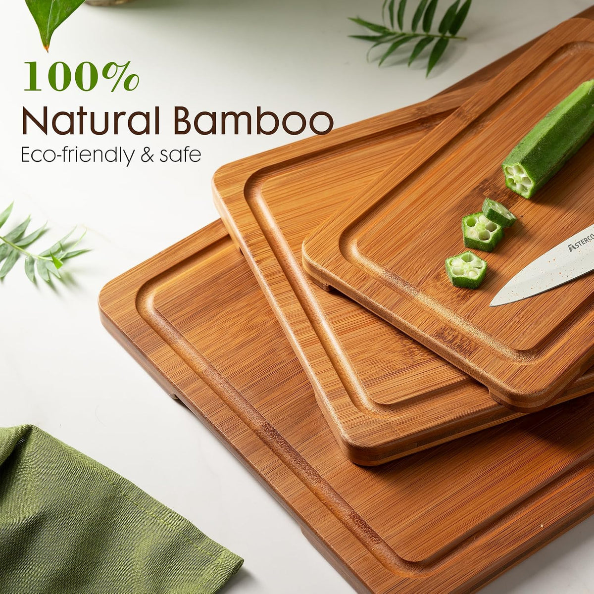 Bamboo Cutting Boards for Kitchen