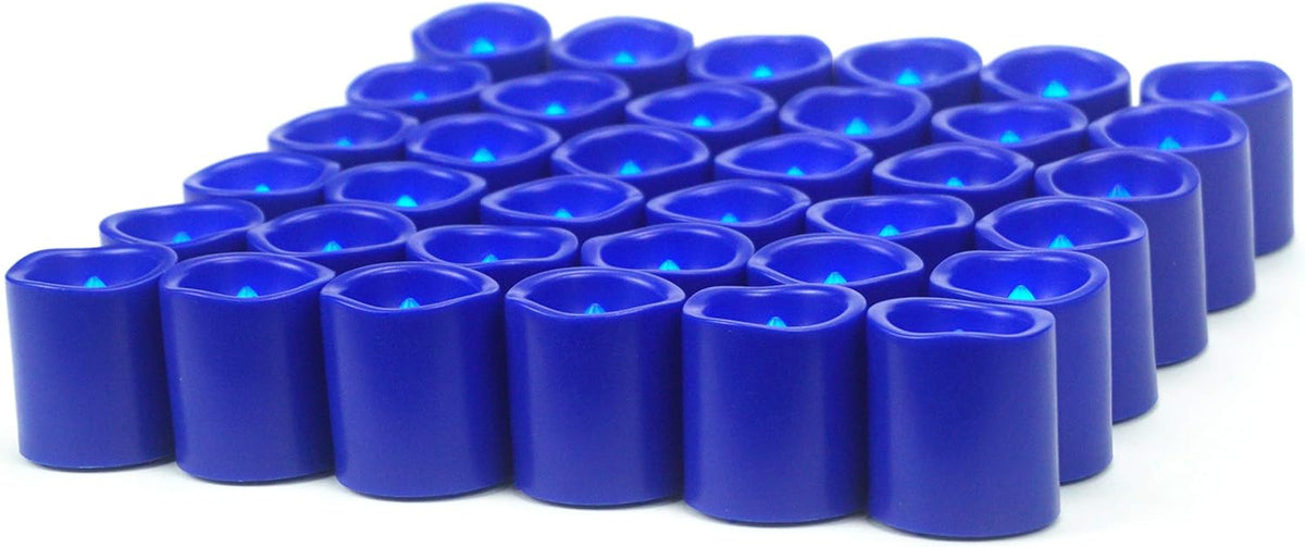 Battery Operated Flameless LED Votive Candles Warm White Light 6 Pack