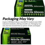 Black Nitrile Gloves HEAVY DUTY 6 Mil Nitrile Chemical Resistant Medical Cooking Cleaning Disposable Black Gloves