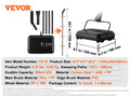 Manual Carpet Sweeper 7.87 in Sweeping Paths 300Ml Dustbin Capacity W/ Comb for Home Rugs Hardwood Surfaces Wood Floors