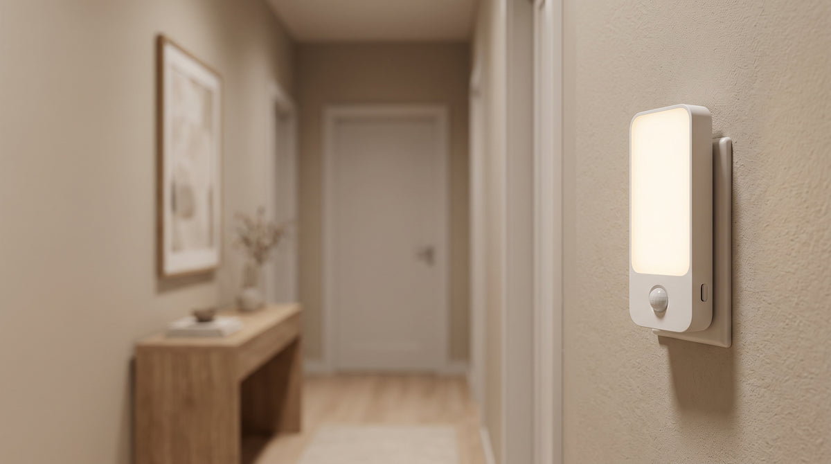 LED motion sensor night light in hallway | Nesterah