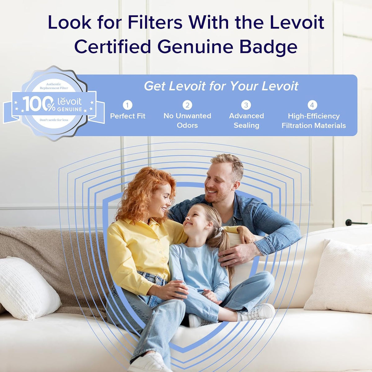 Smart Air Purifier for Home Large Room up to 1875 Ft² Vital 200S-P