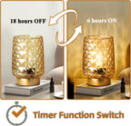 Battery Operated Lamp Small Cordless Lamp with Timer Amber