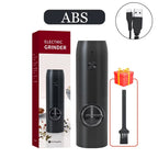 Electric Pepper Powder Grinder USB Rechargeable Salt Pepper Grinder with Adjustable Roughness Freshly Ground Pepper Kitchen Tool