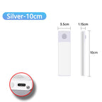 Motion Sensor Night Light USB Rechargeable Wireless Lamp under Cabinet Led Lights for Kitchen Cabinet Bedroom Wardrobe Lighting