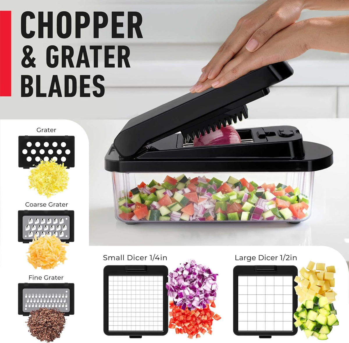 Pro-Series 10-In-1, 8 Vegetable Chopper & Mandoline Slicer