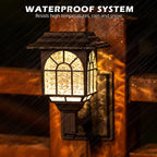 Illuminate Your Outdoors with Solar Fence Lights - 2 Pack of Waterproof LED Lanterns for Garden, Patio, and Yard