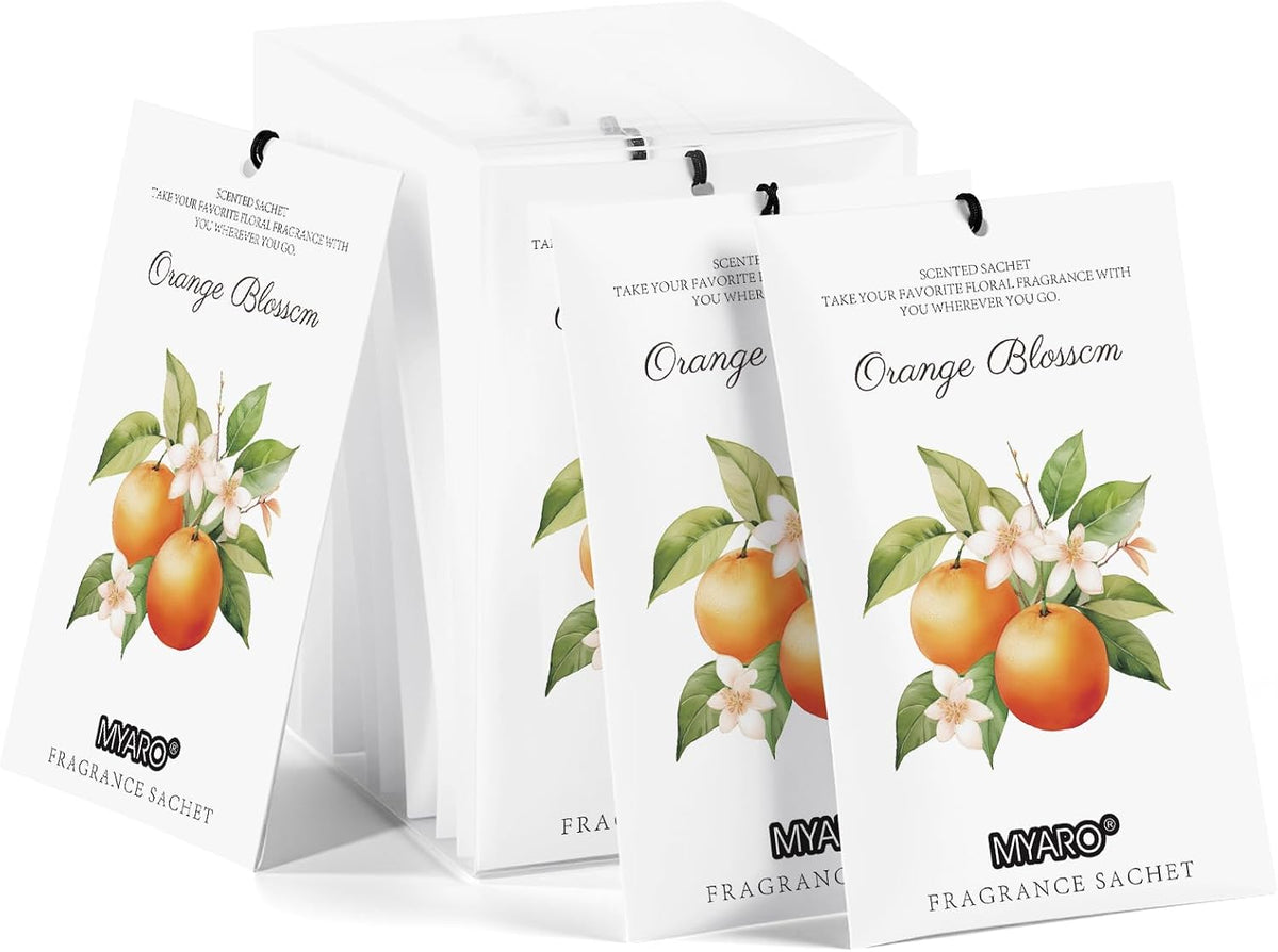 12 Pack Fresh Linen Scented Sachets, Closet Deodorizer Car Freshener