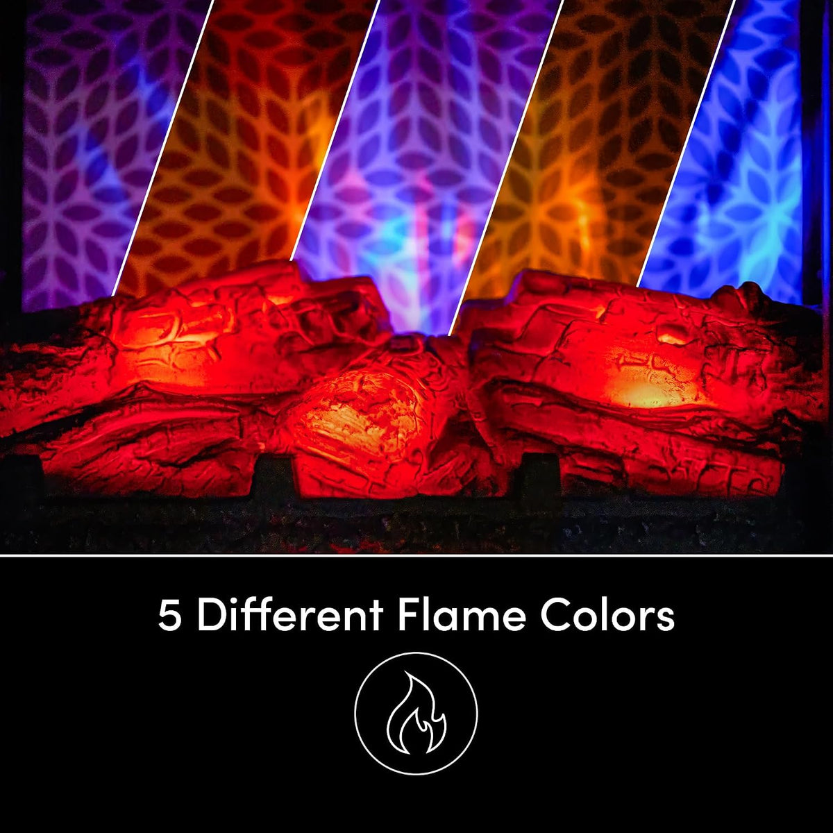 ® Infrared Stove Heater with 3D Flame® Effect and Remote, Cream