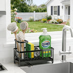 Kitchen Sink Rack Sponge Holder Soap Dish Drain Storage Organizer Brush Holder