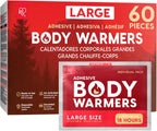 Hand Warmers, Regular/Large/Jumbo, 30/60 Individual Warmers, Regular/Adhesive Body Warmers up to 10/12/18 Hours Disposable Handwarmer Bulk for Hot Hands Feet Chest Back, Tsa-Approved, Camping