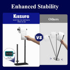 Toilet Paper Holder Stand, Bathroom Storage, Medium, Black