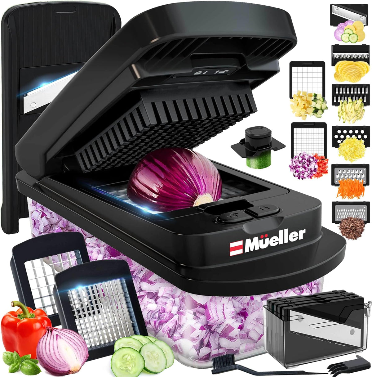 Pro-Series 10-In-1, 8 Vegetable Chopper & Mandoline Slicer