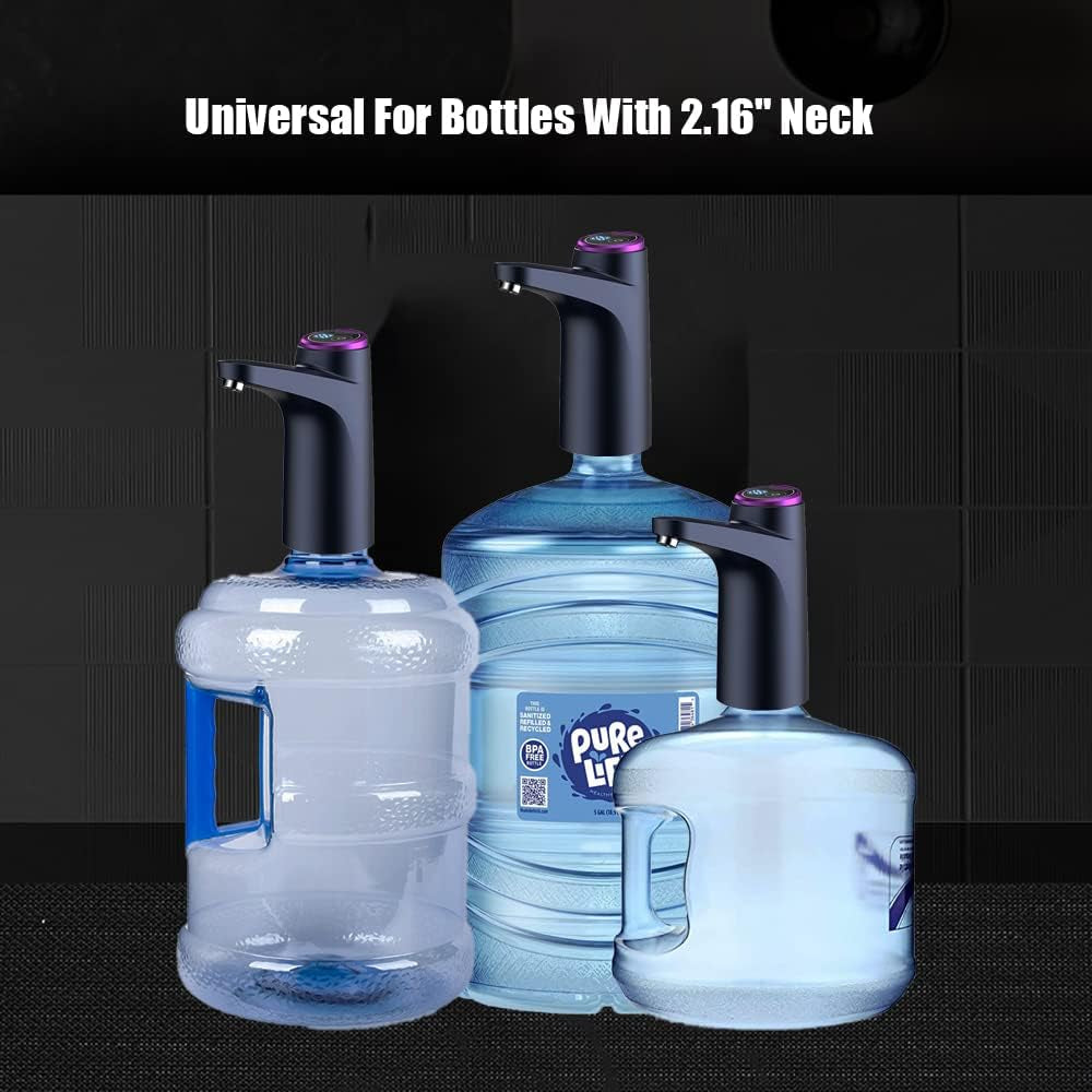 Water Dispenser for 5 Gallon Bottle, Portable Water Cooler Dispenser,Universal Water Dispenser for 2.5、3 and 5 Gallon Bottles USB Charging Water Pump