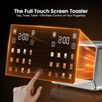 4 Slice Toaster, Wide Slots, Dual Touchscreens, Single Slice & Bagel Modes