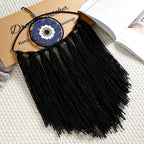 Black Evil Eye Dream Catcher, Wall Hanging for Witch Dark Decor