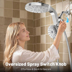 Rain Shower Head with Handheld Spray Combo, 2026 Magnetic Shower Head