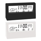 LED Thermometer Thermo-Hygrometer Multifunction Electronic Clock Temperature Humidity Meter Weather Station for Home with Alarm