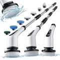 500RPM Cordless Electric Spin Scrubber 25W Power Brush for Bathroom Tub Shower