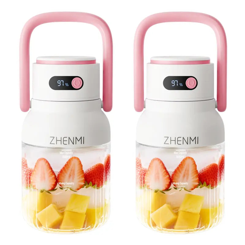The Thoughtful Gift for Holidays & Birthday: ZHENMI Cordless Blender, 33Oz Bpa-Free, Perfect for Making Two-Serving Smoothies, Crushes Ice, USB Rechargeable – for a Fresh & Healthy Start as a Couple. Share Healthy Moments Together! Outdoor