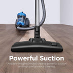 Eureka Whirlwind Bagless Canister Cleaner NEN110A Lightweight Corded Vacuum for Carpets and Hard Floors, Blue