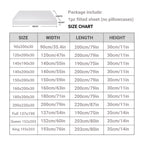 Waterproof Throw Mattress Cover Bed Fitted Sheet Mattress Protector Single/Double/140/160 Muti Size Gray/White
