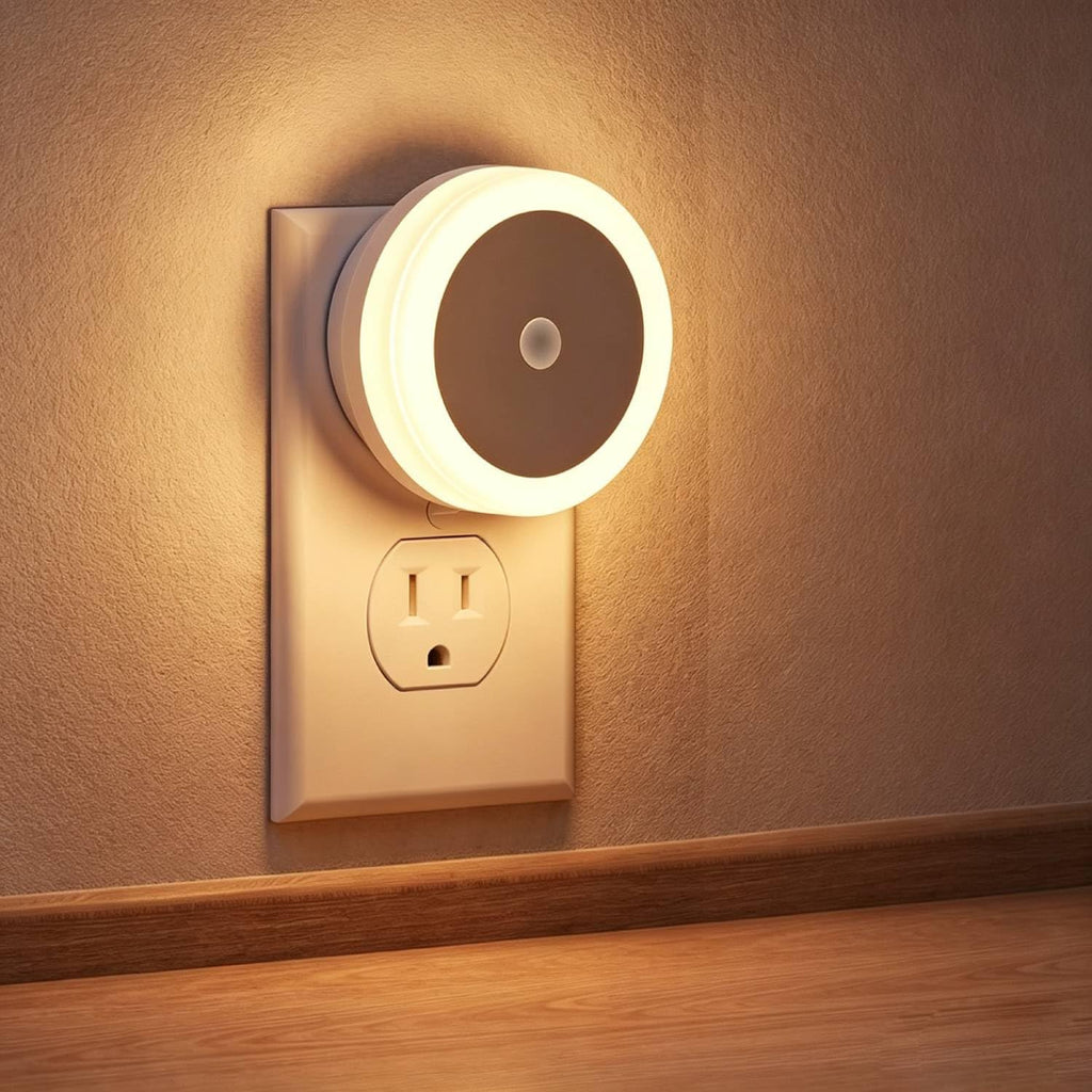 LED Night Lights Plug into Wall [4 Pack] Plug in Night Light Warm