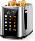 2 Slice Toaster, 1.5" Wide Slots, 7.2" Touchscreen