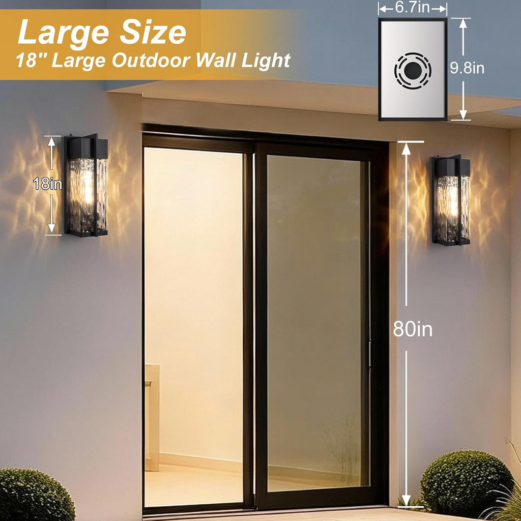 18IN Exterior Lighting Fixtures, Dusk to Dawn Outdoor Lighting