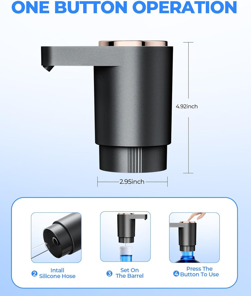 Electric Water Bottle Pump, Water Dispenser for 5 Gallon Bottles