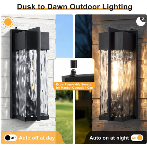 18IN Exterior Lighting Fixtures, Dusk to Dawn Outdoor Lighting